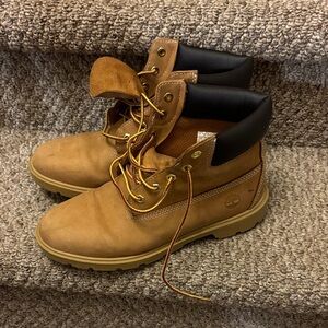 Timberland Men's Brown Leather Boots Size 39